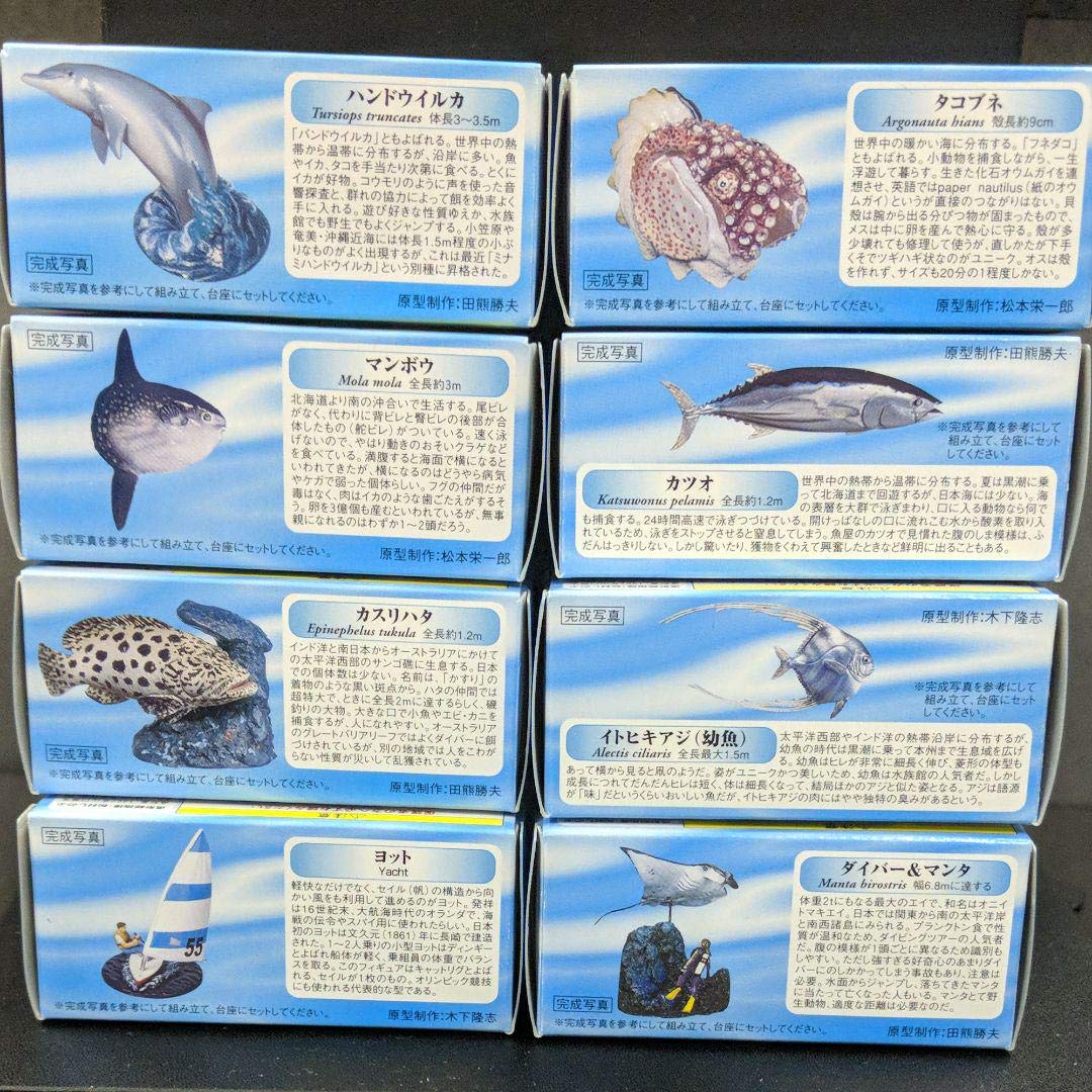 海洋堂AQUATALES Amazon.co.jp: 海洋堂 AQATALES ?黒潮の魚たち? 8種類 : おもちゃ