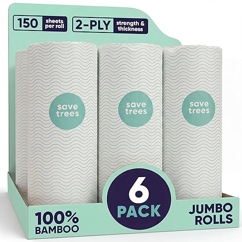 Save Trees Bamboo Paper Towels 6pk - 750 Sheets Paper