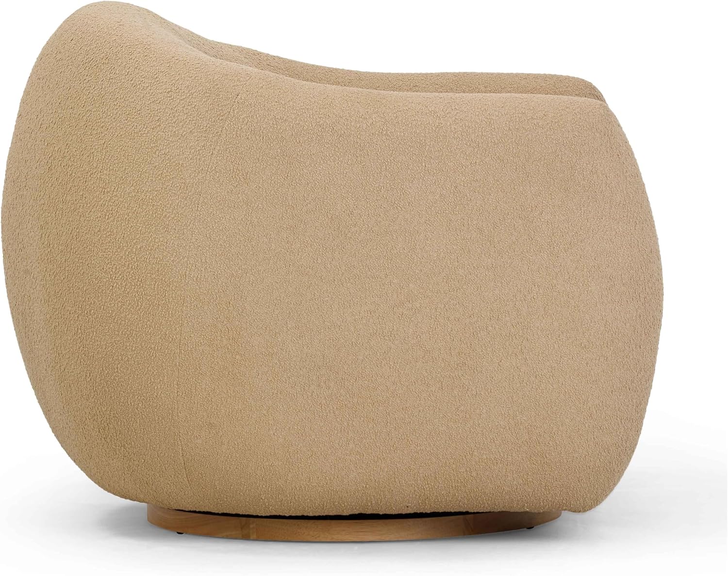 Tov Furniture Judy Honey Boucle Swivel Chair
