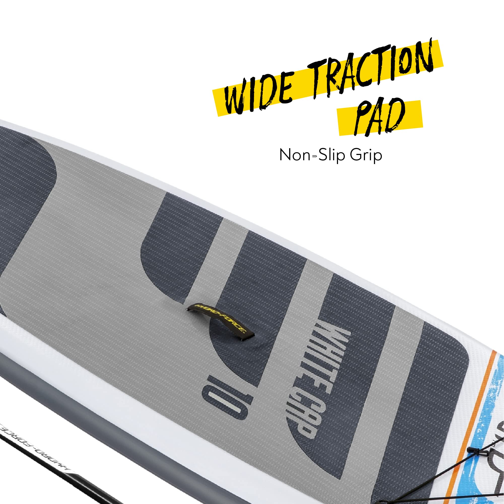 Hydro-Force Bestway SUP Allround Board-Set, White Cap, 305 x 84 x 12 cm, mit Paddel