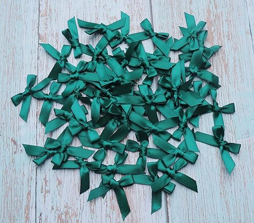 Miniatura 2 de Sowaka 50 mini lazos de satén con lazo, suministros de flores para regalo, envoltura de regalos, álbumes de recortes, decoración, costura,