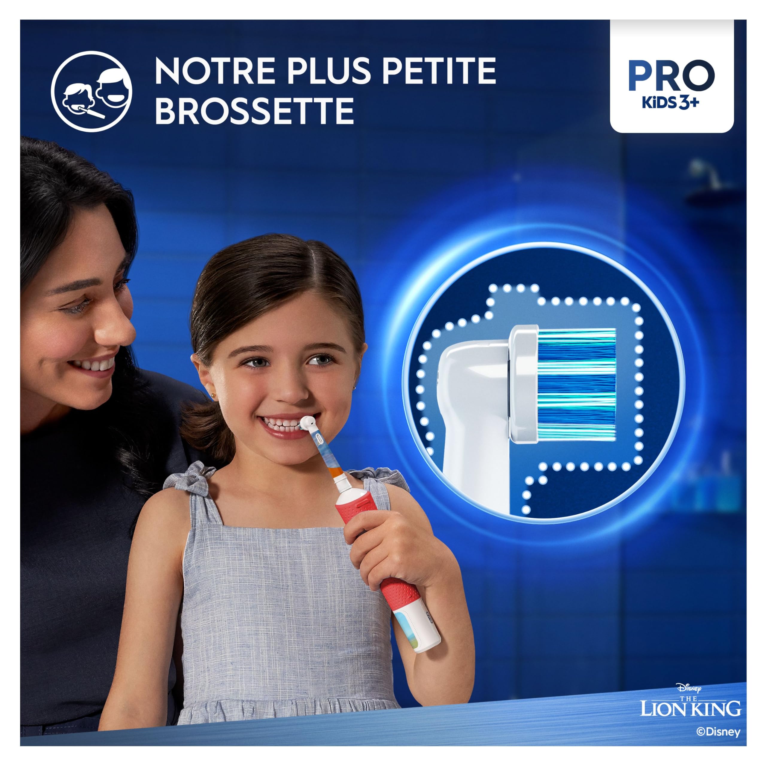 Visiter la boutique Oral-B Oral-B Brosse Electrique A Dents Pro Kids Le Roi Lion Disney Pour Une Routine Dentaire Des Enfants De 3 Ans Et Plus, Brossette De Rechange Oral B Avec Tête Ronde Pour Un Brossage Doux, Etui De Voyage in use