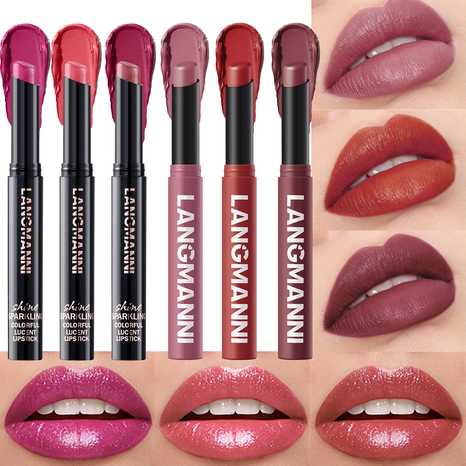 12-Color Velvet Matte Lipstick Set - Long-Lasting Shades -29