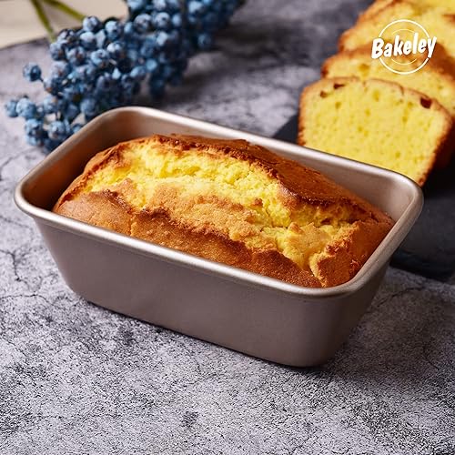 Miniatura 6 de Bakeley Molde rectangular para pan, 1 libra antiadherente oblonga pan y carne para hornear al horno, 7.28 x 4.52 x 2.55 pulgadas