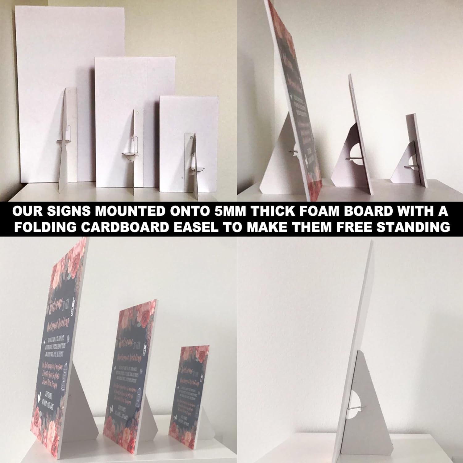 Baby Pink Black Damask Cake Cupcakes Personalized Wedding Sign