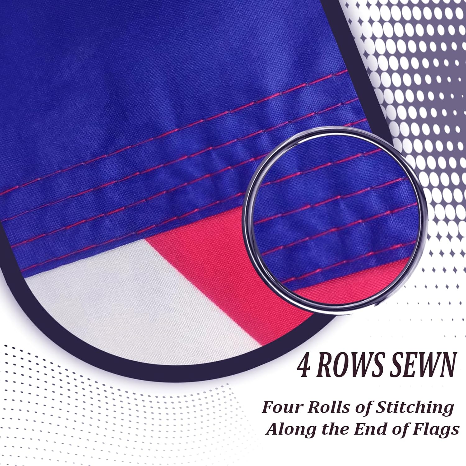 UK United Kingdom Flag 3x5 England British Flag Double Sided Outdoor National Flags Heavy Duty 3 Ply Polyester Material with 2 Metal Grommets 4 Rows of Stitching