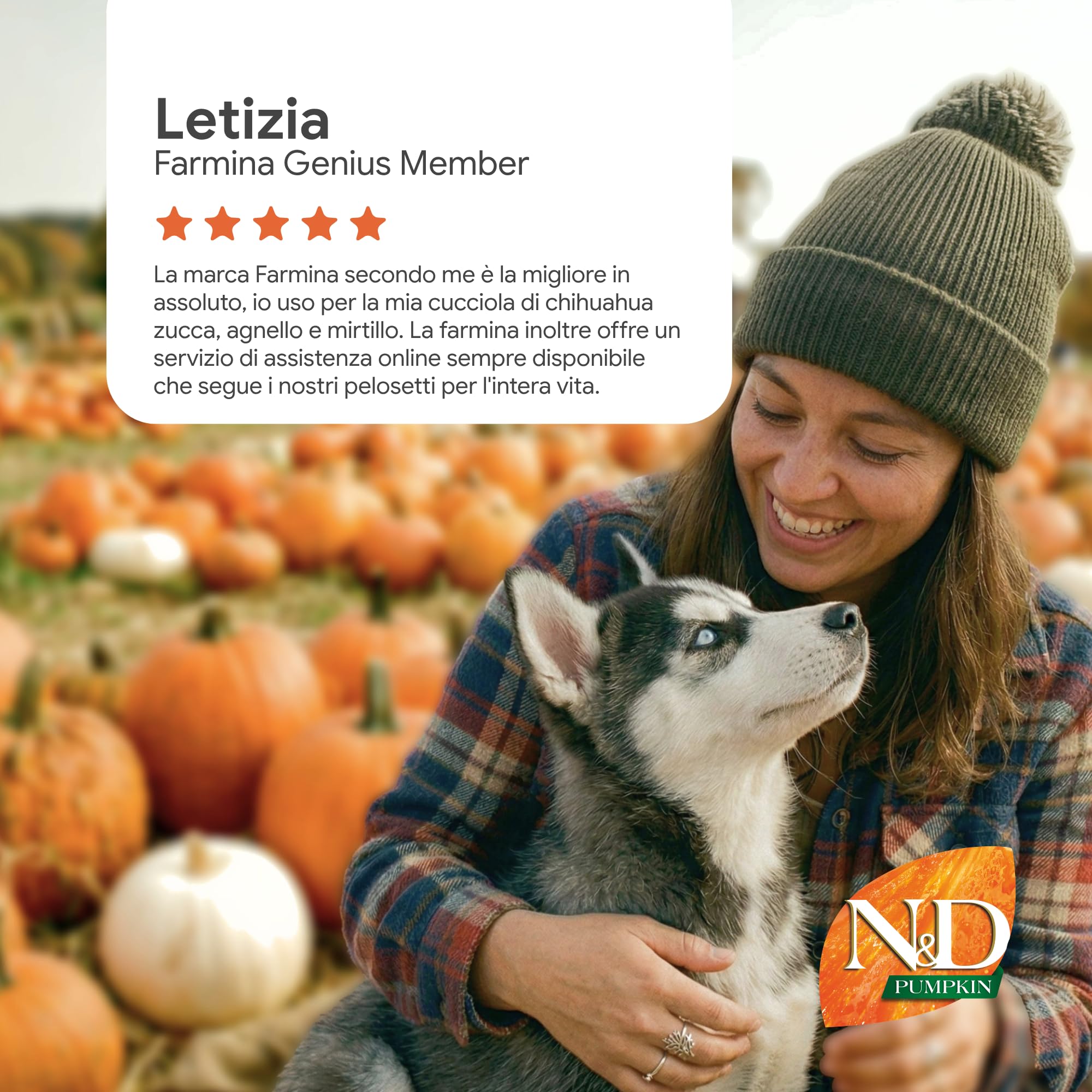 FARMINA ND Dog Pumpkin Medium Maxi Cordero 12KG