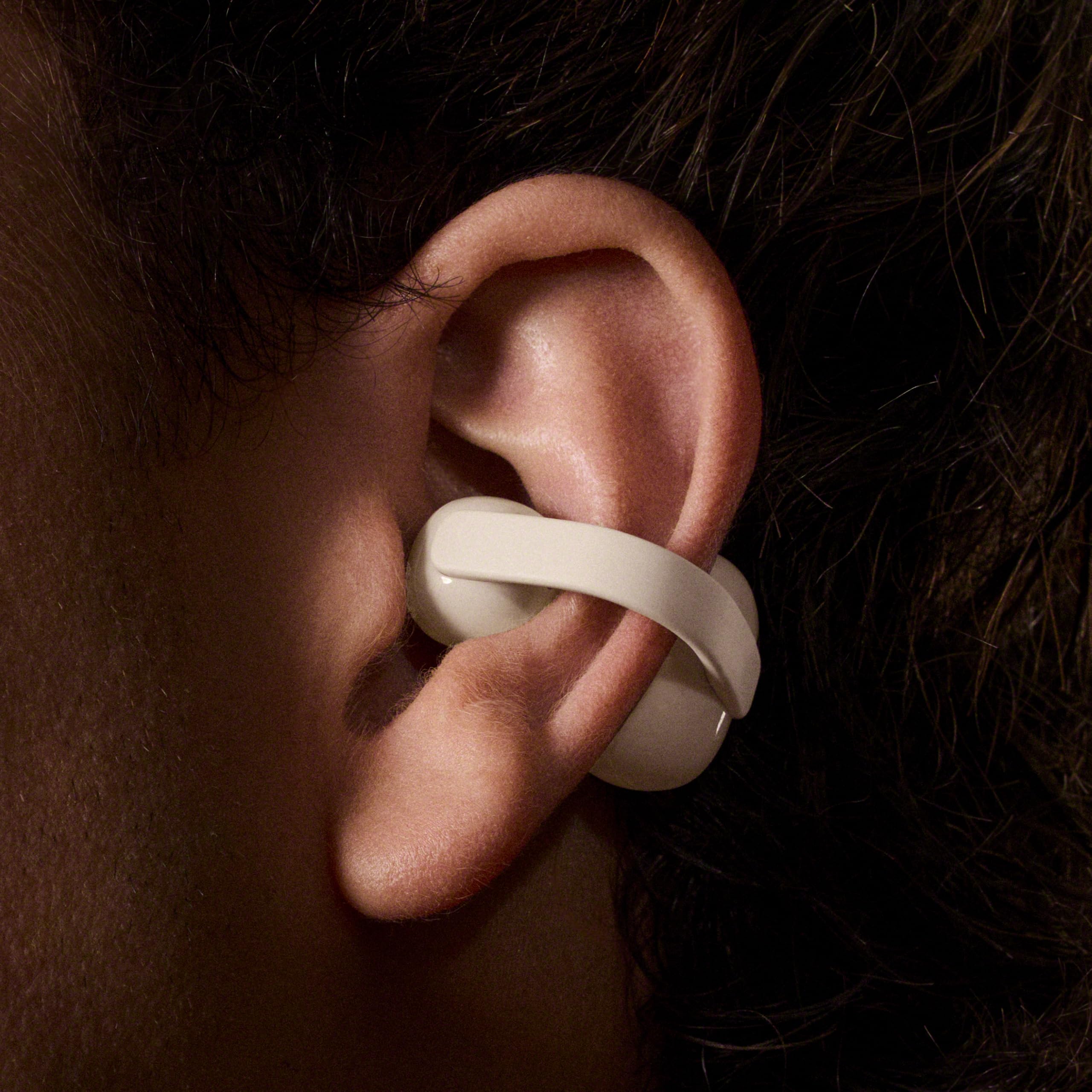 Sony LinkBuds Clip Open-Ear Kopfhörer Bluetooth 37 Std Akku Greige – Bild 2