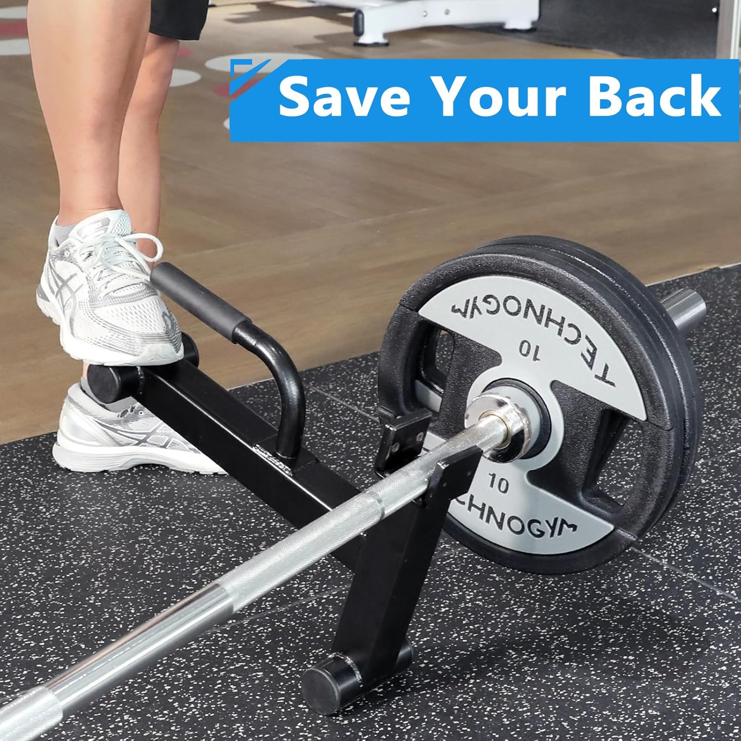 T Bar Row Landmine Attachment for 2" Olympic Bars, Heavy-Duty Steel, 360° Swivel, Workout Home Gym Equipment