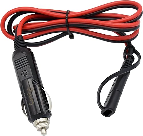 Miniatura 2 de 3.3 ft 3.3 pies 16AWG encendedor de cigarrillos coche Sae cable cargador de batería 12V 24V 15A enchufe a impermeable SAE adaptador de liberación