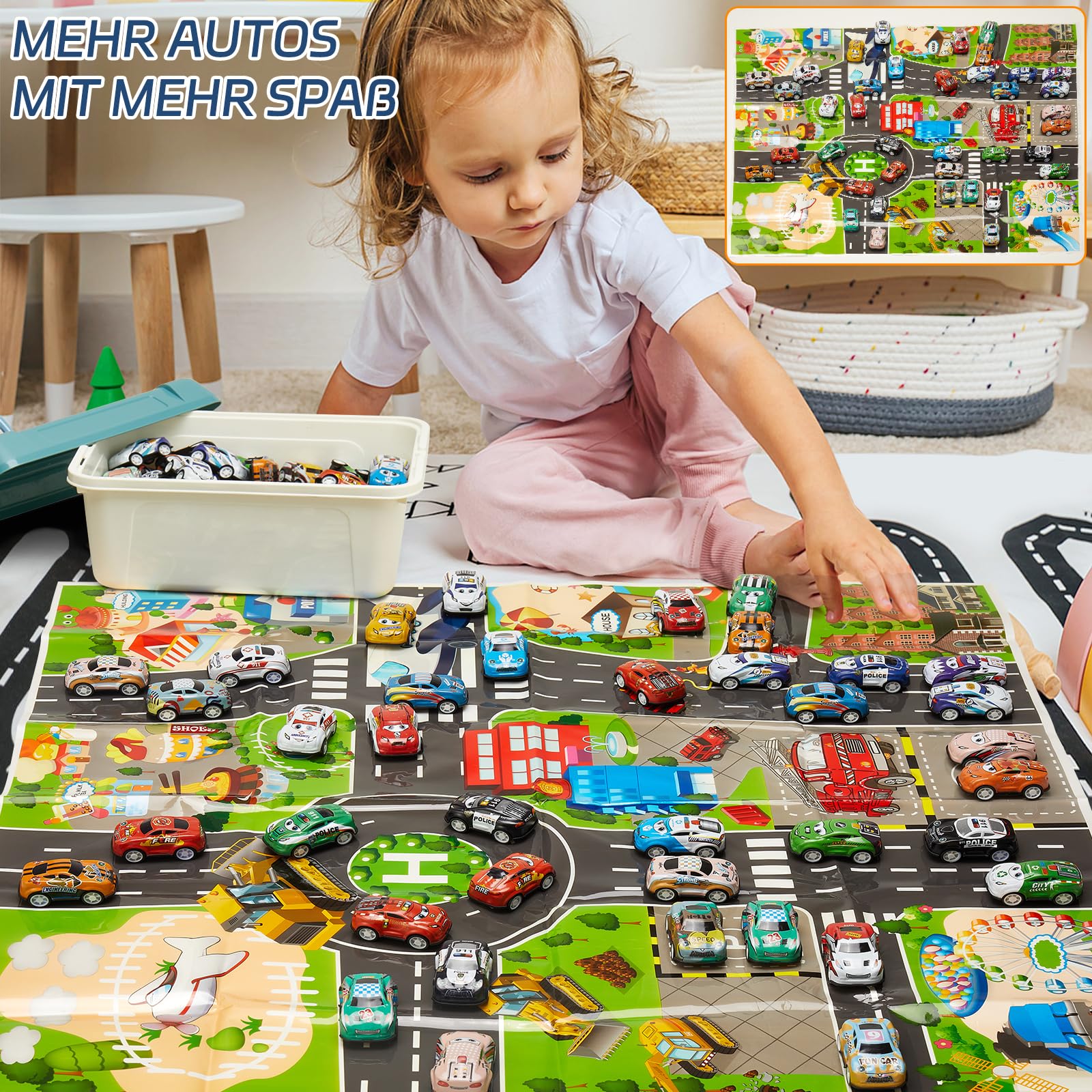 Generisch 100 Stück Kleine Autos, Zurückziehen Mini Spielzeugautos ab 2 3 4 Jahre Aufziehauto Metall Spielzeugautos Set Mitgebsel Geburtstag Geschenk für Kinder Jungen und Mädchen