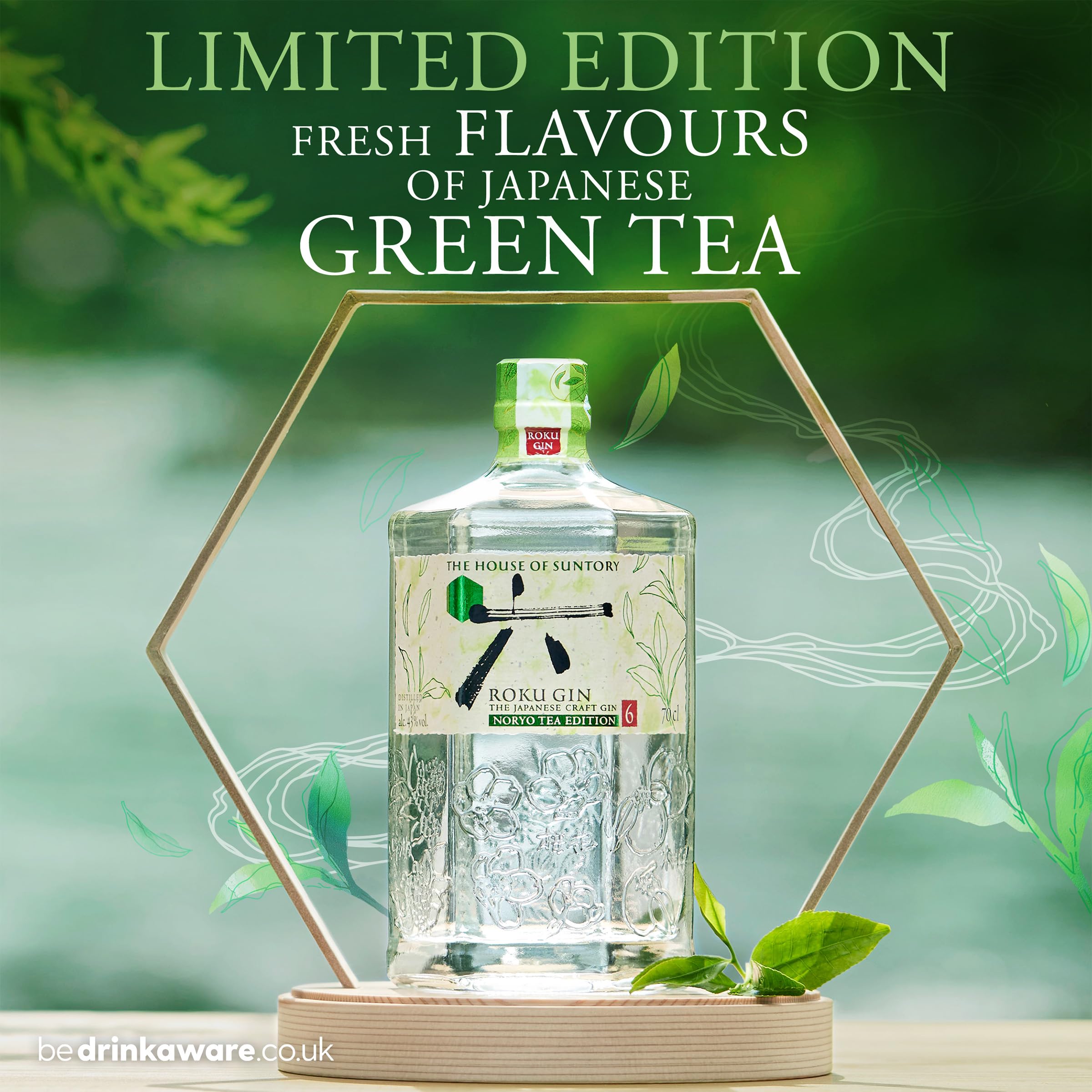Roku Gin Noryo Tea Edition- 70cl- Crafted from six Japanese