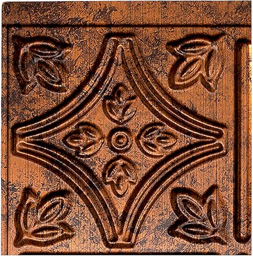 Miniatura 78 de FASÄDE Panel decorativo para salpicaduras de vinilo con estilo tradicional y patrón 1 en ónix cepillado (muestra de 6 x 6 pulgadas)