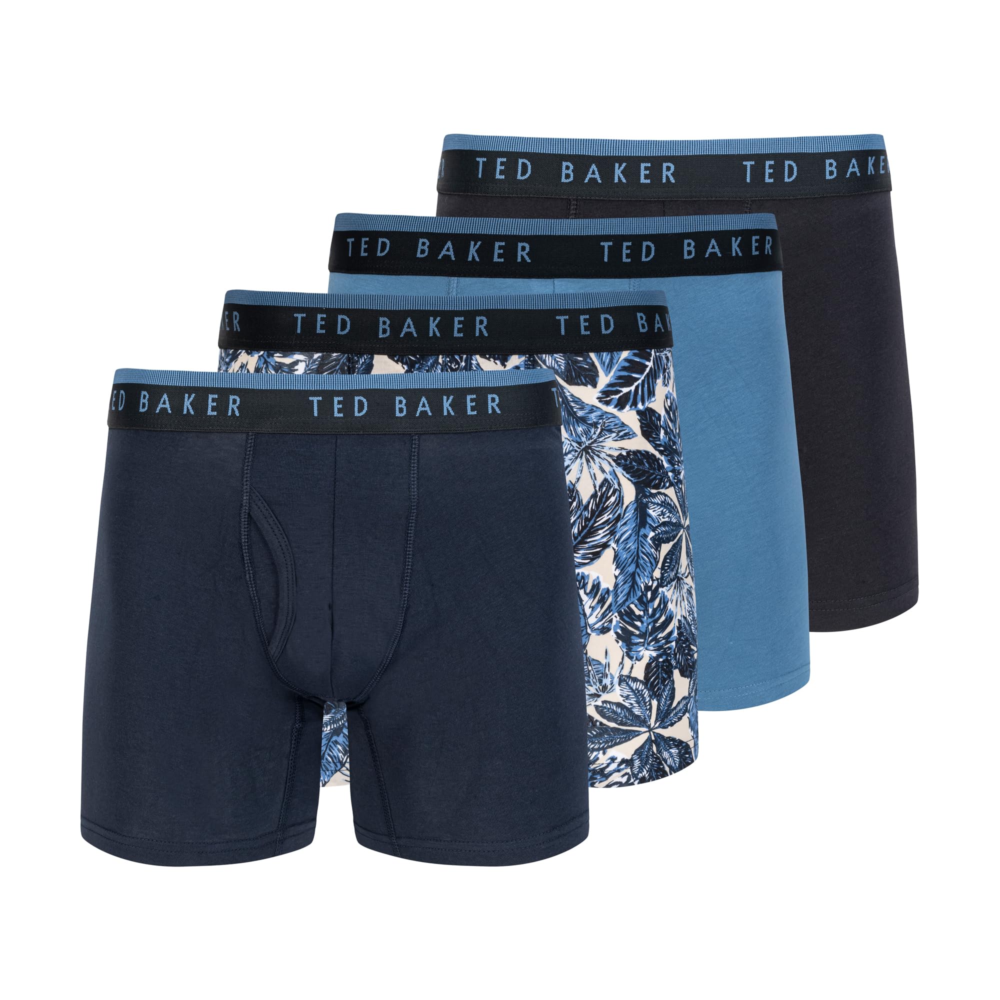 Ted Baker Men's 4 Pack Cotton Stretch Boxer Briefs