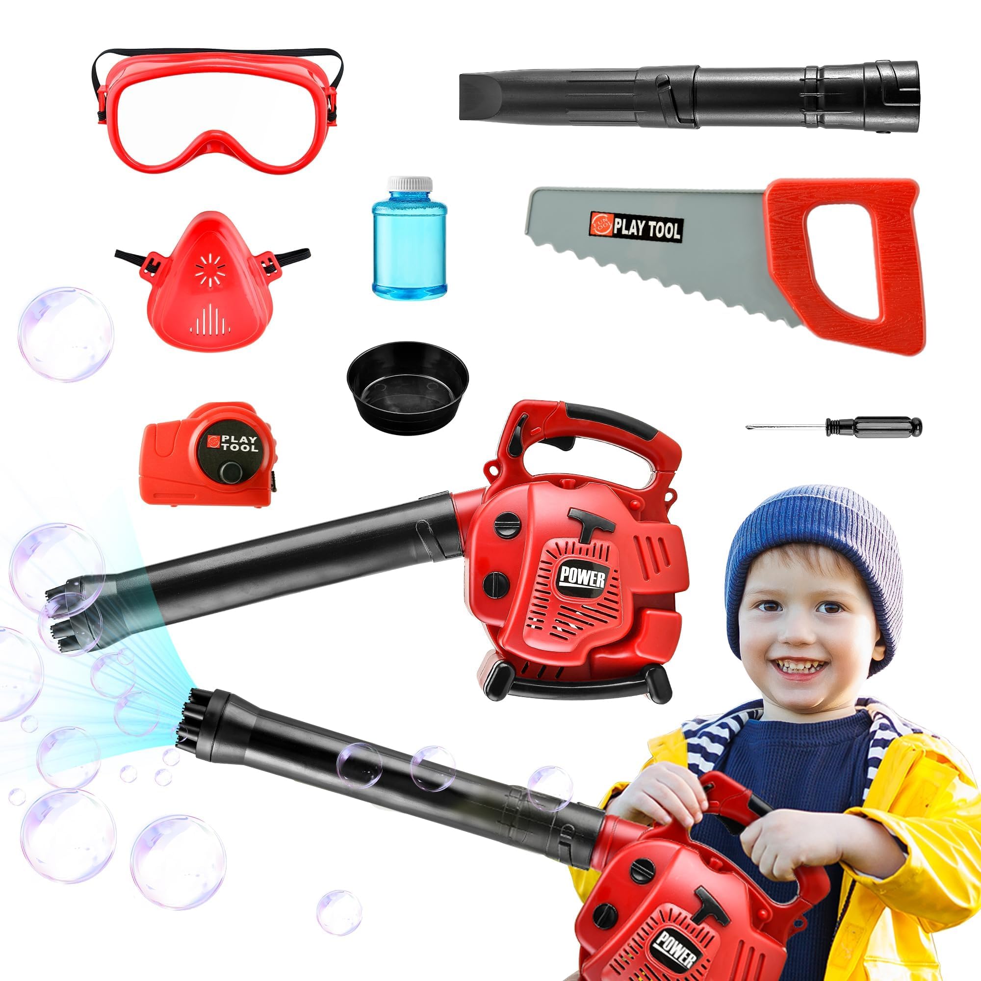 Bubble Blower Kid Leaf Blower BELLOCHIDDO Toy Bubble Leaf Blower