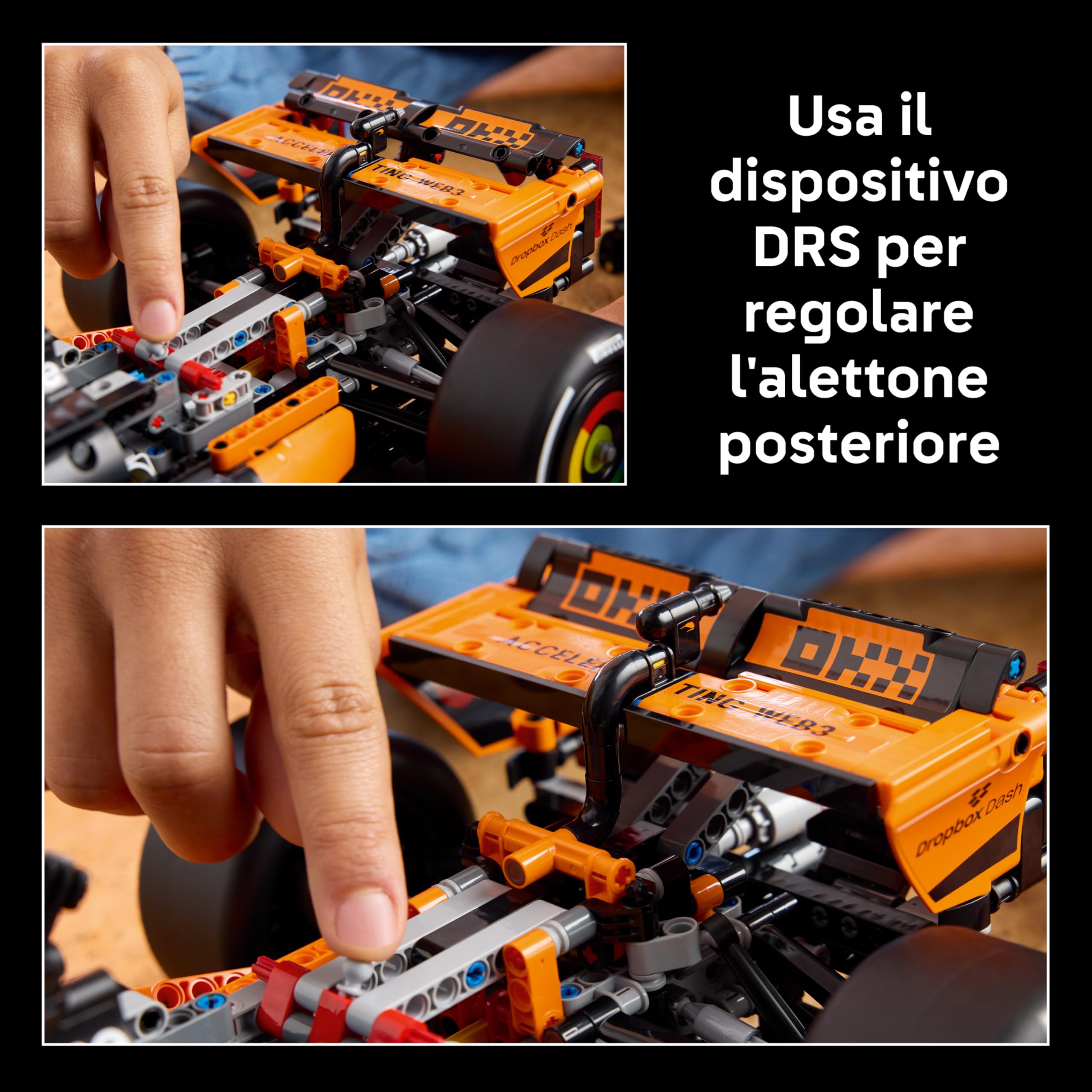 LEGO Technic Auto McLaren MCL39 F1 - Kit Modellismo per Adulti - Set da Collezione Macchina da Formula 1 con Motore V6, Differenziale e DRS - Idea Regalo per Appassionati di Corse e Motorsport - 42228
