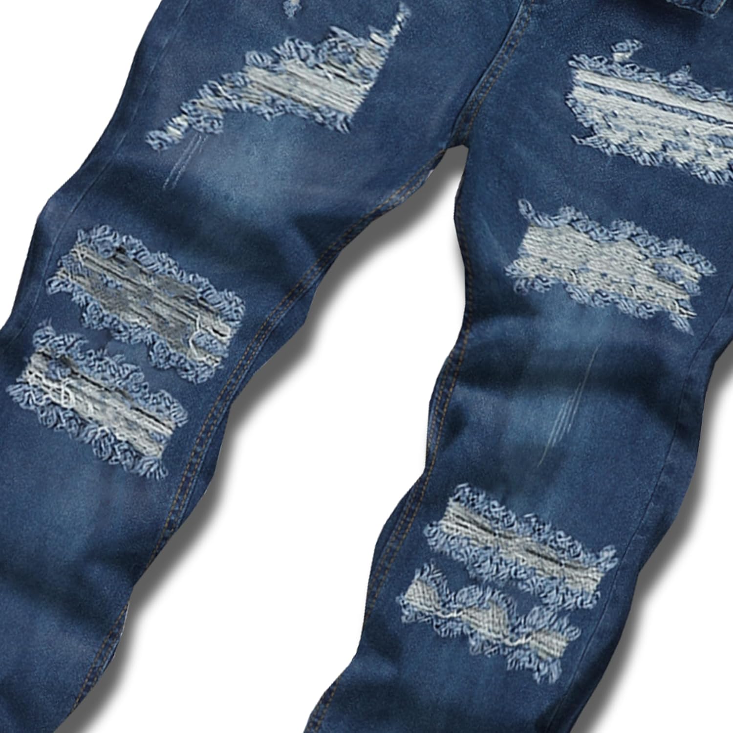 Kaket Mens Ripped Jeans Slim Fit, Distressed Destroyed Jeans for Men Skinny Straight Fit Stretch Denim Pants - Image 3