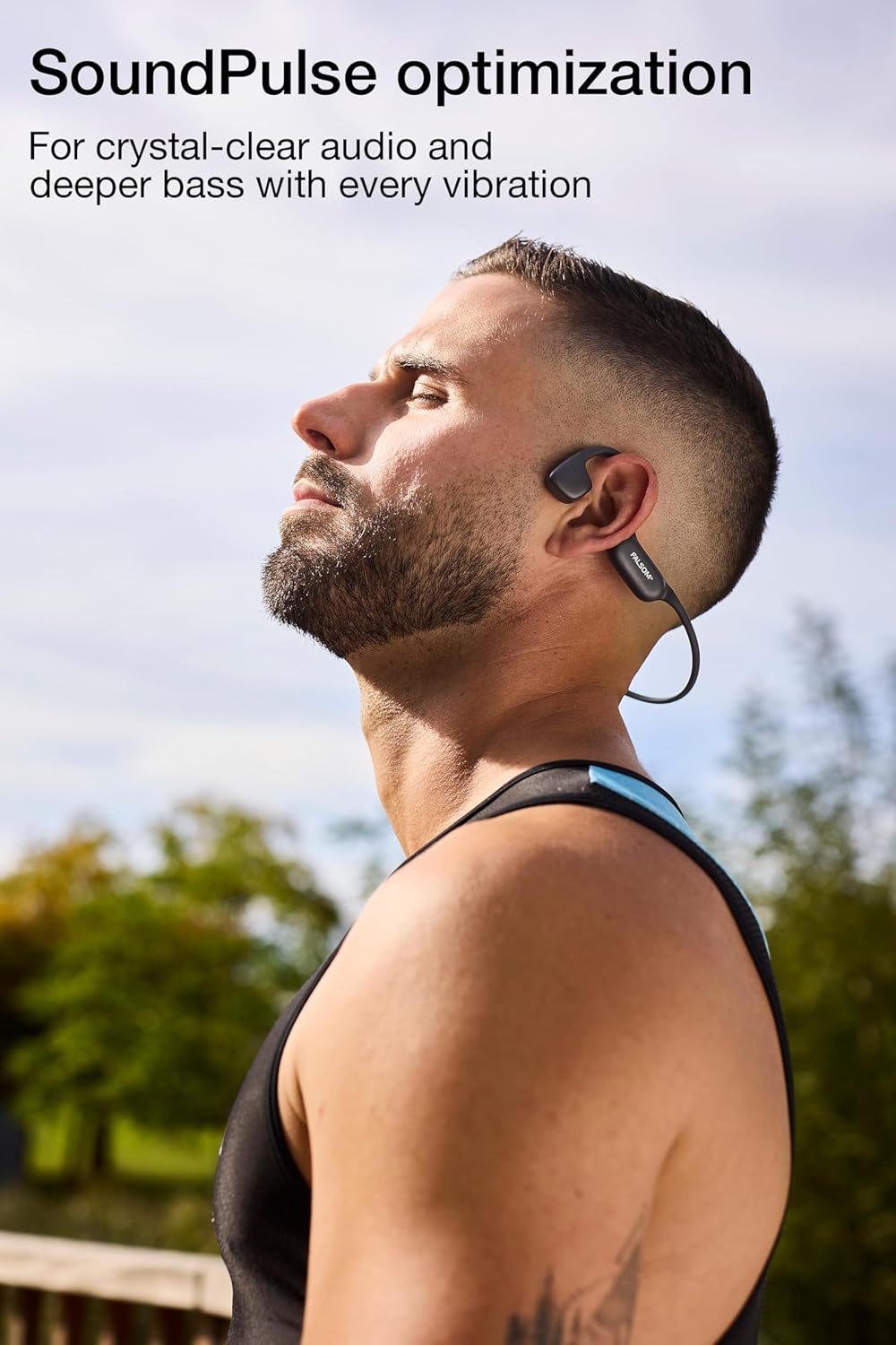 NexOne Pro Bone Conduction Headphones – Open Ear Running Headphones with Bluetooth 6.0, IP68 Waterproof Sports Headphones, 10H Playtime, 27g Lightweight with Mic