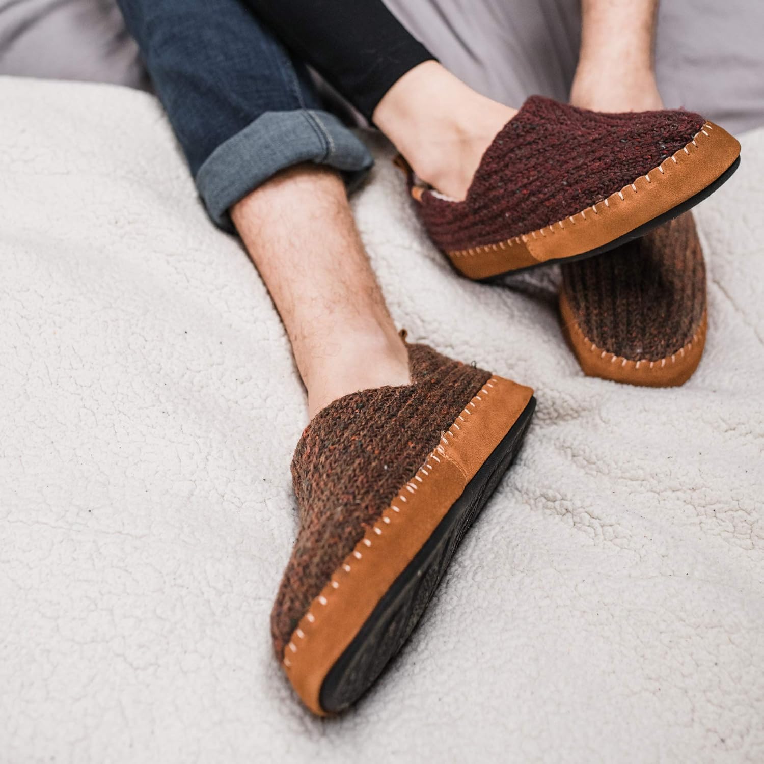 Acorn Women's Camden Recycled Moccasin Slippers with Berber lining - Image 7