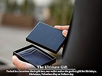 Vista 6 de SERMAN BRANDS Money Clip Wallet - Mens Wallets slim Front Pocket RFID Blocking Card Holder Minimalist Mini Bifold