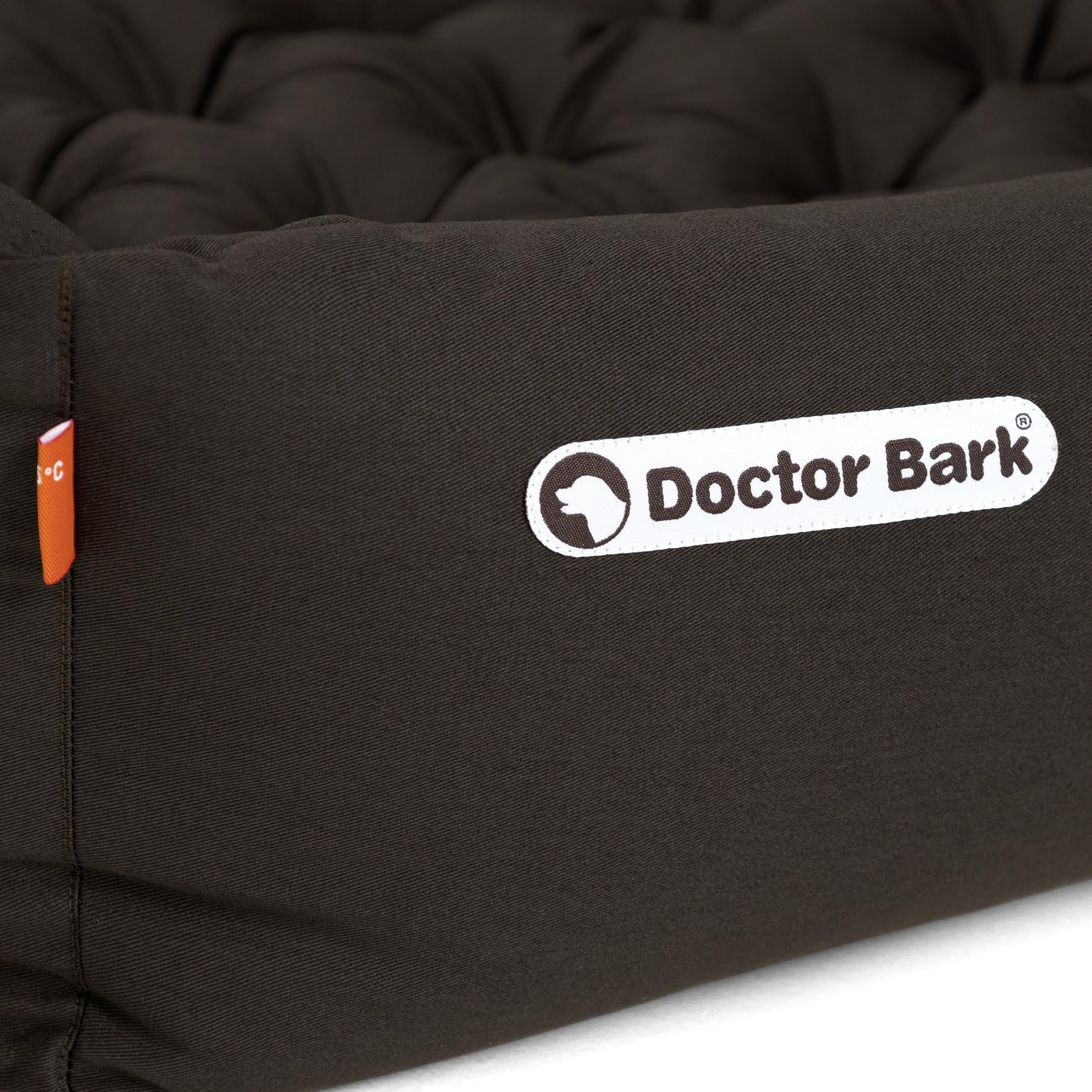 Doctor Bark Cama ortopédica, Cuna Perro, lavable hasta 95 °C, sin olor e higiénica, acogedora decoración para perros pequeños (S - 70 x 60 cm, marrón)