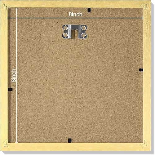 Vista 477 de Vittanly - Juego de 9 portarretratos, plexiglás resistente a rupturas, exhibe fotos de 12 x 12 pulgadas o, con paspartú, de 8 x 8 pulgadas, marcos