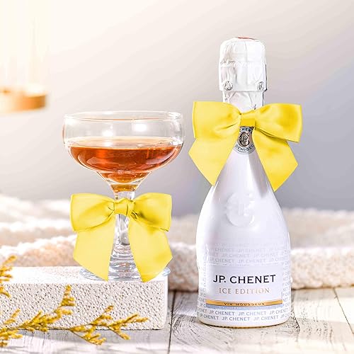 Miniatura 3 de RainbowPana - Paquete de 60 lazos de corbata de lujo, lazos de satén amarillos de 3 pulgadas, decoración de manualidades premontadas para paquete,