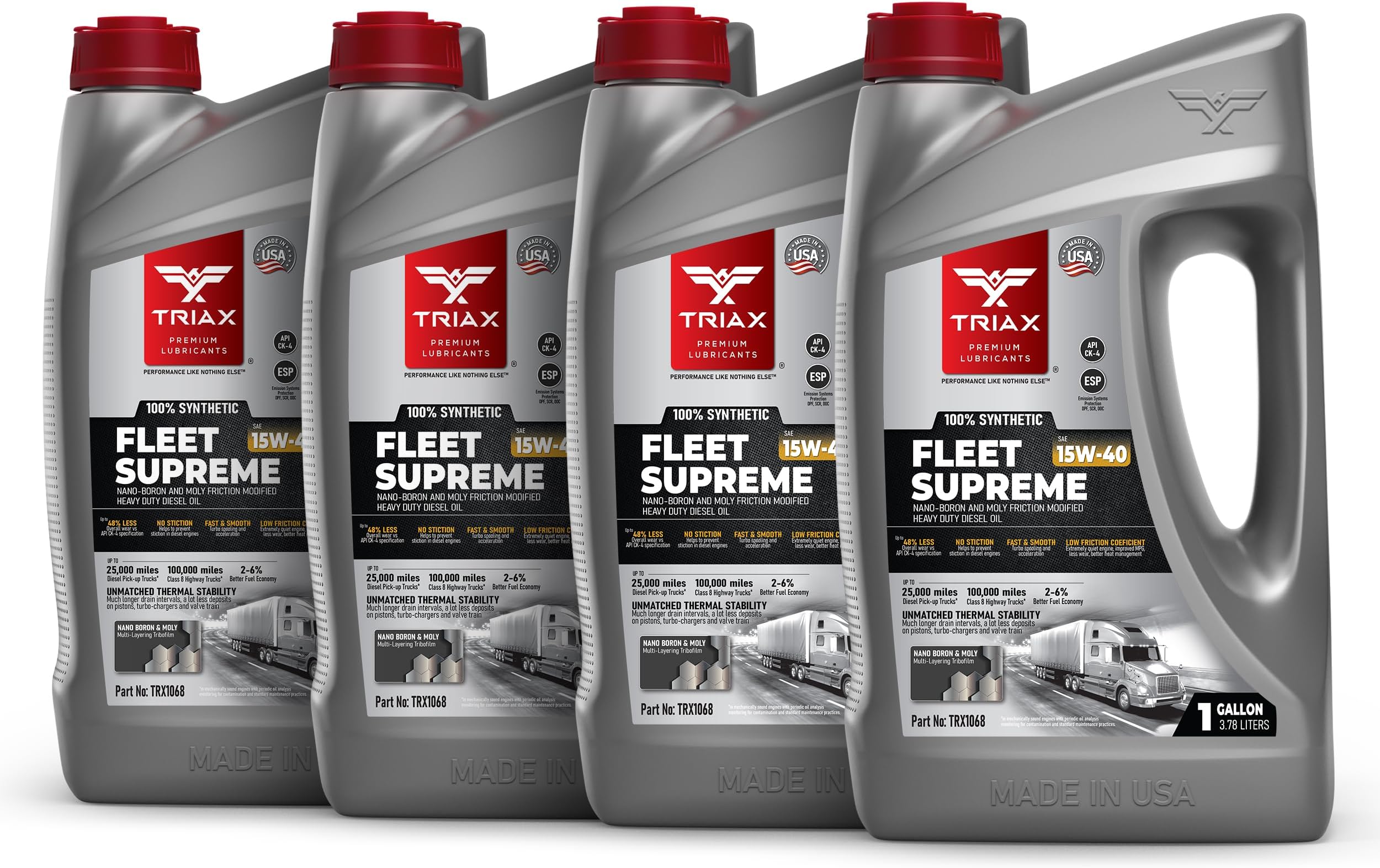 TRIAX Fleet Supreme ESP 15W40 API CK4 Full Synthetic