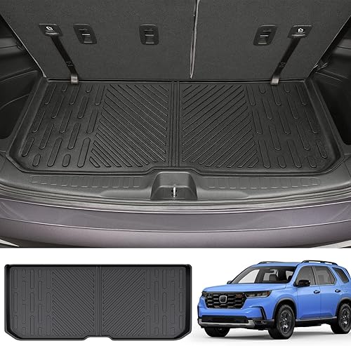 JTYZSM Alfombrilla de carga trasera para Honda Pilot 2016-2024, para todo tipo de clima, tapete de maletero TPE antideslizante para Honda Pilot 2023