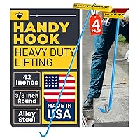 Vista 17 de T&T Tools Handy Hook – Gancho de 16" de acero inoxidable para tapa de alcantarilla, extractor, extractor de pasador de espiga, herramienta