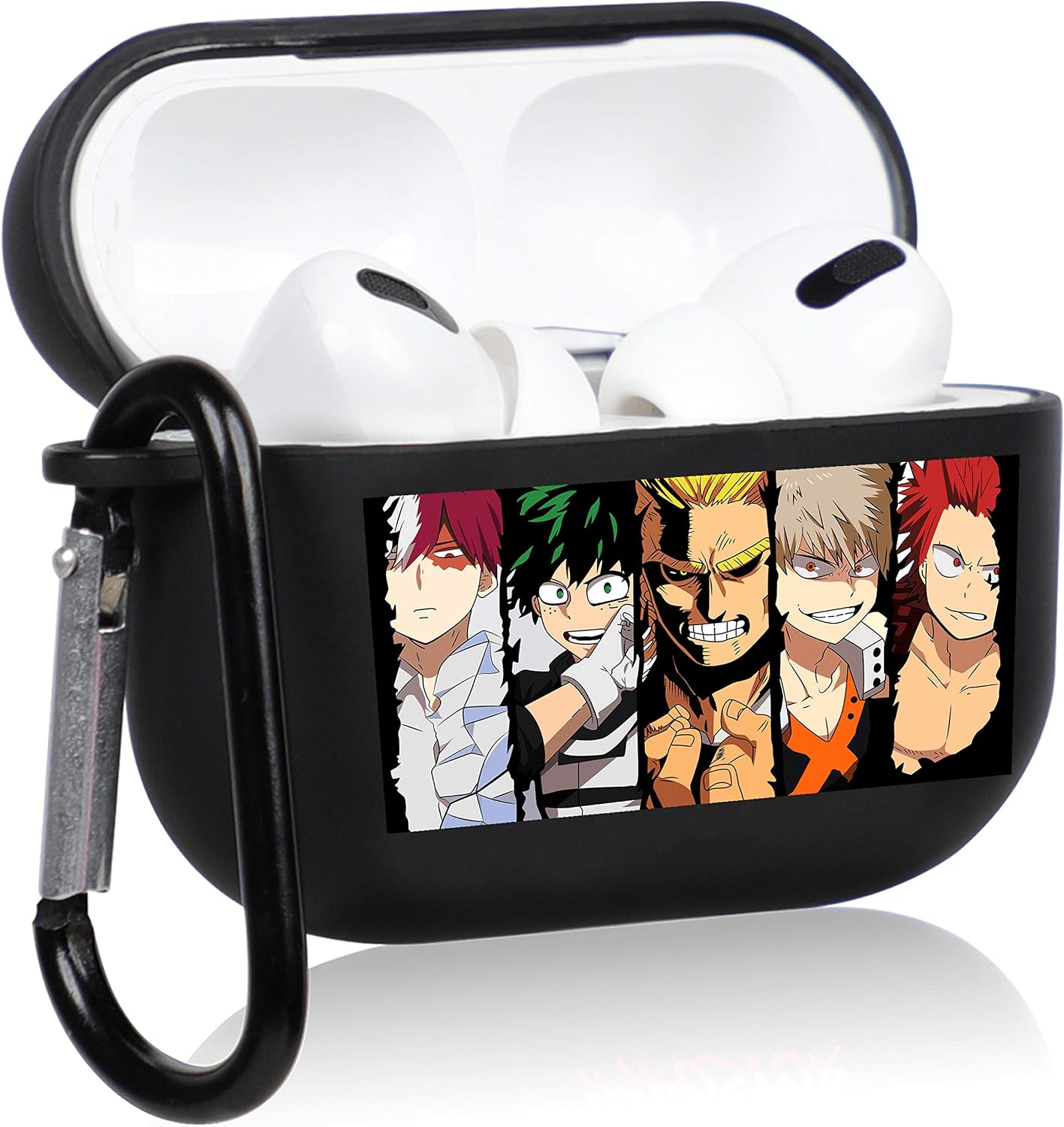 Oqplog for Airpod Pro 2019/Pro 2 Gen 2022 Case - Hero Family, Anime Cute 3D Cartoon Funny Kawaii for Airpods Pro Soft Silicone Cover Fashion Cool Fun Air Pods Pro Cases for Girls Women Boys Girly Teen