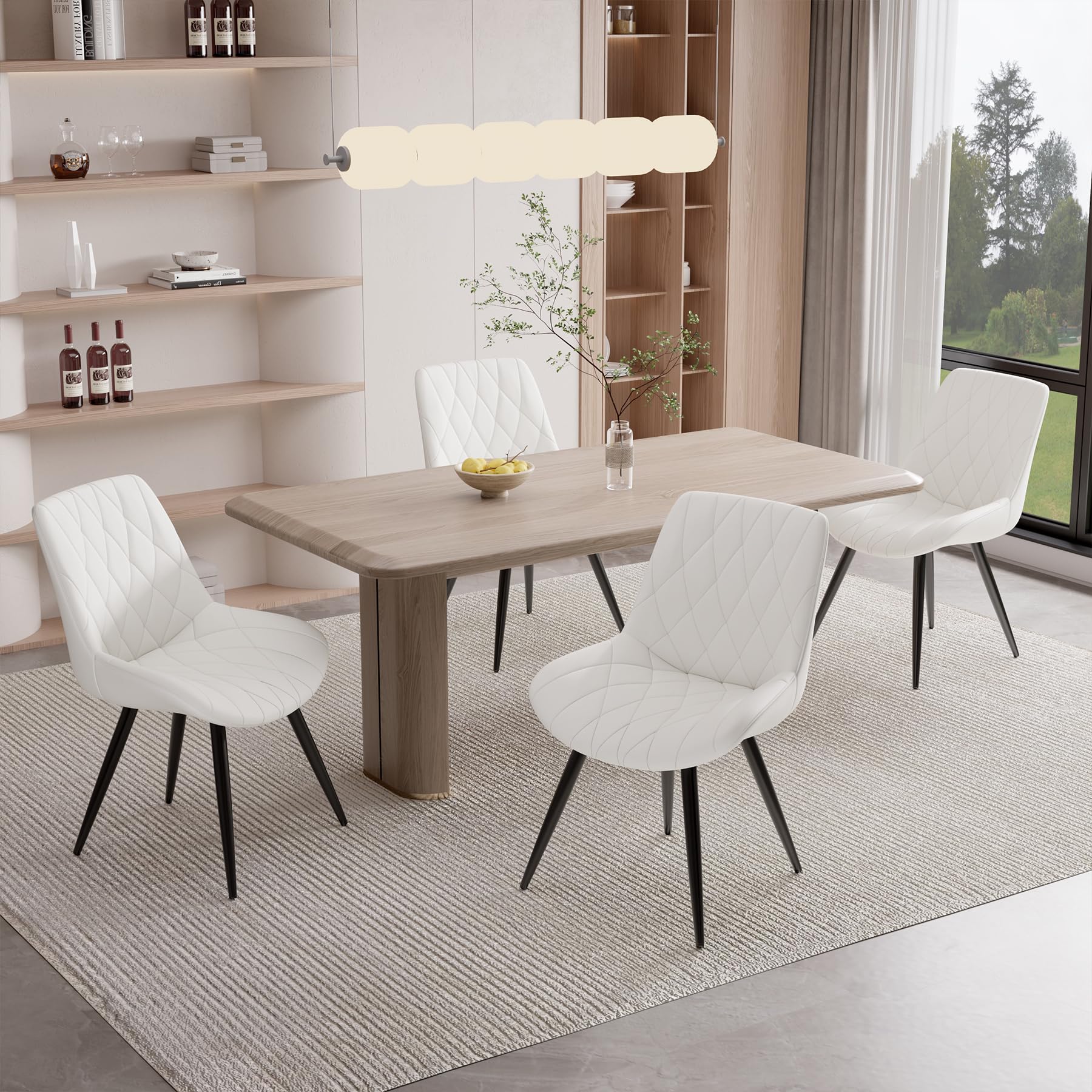 Amazon.com - Nalupatio Dining Chairs Set of 4, Comfy Dining Room Chairs ...