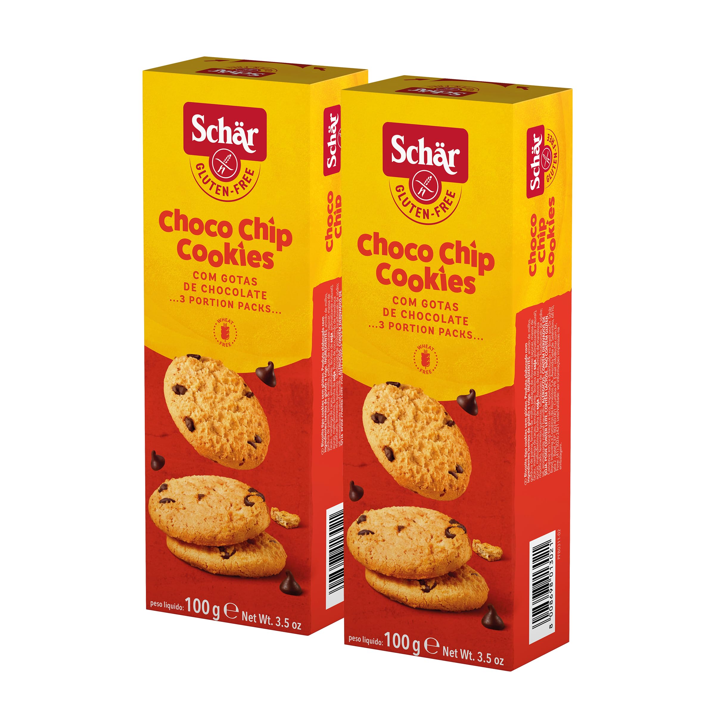 Schar Gluten Free Choco Chip Cookie | Healthy Choco Chips Biscuits | Pack Of 2,100g Each (B0CGLPMT9D) Amazon Price History, Amazon Price Tracker