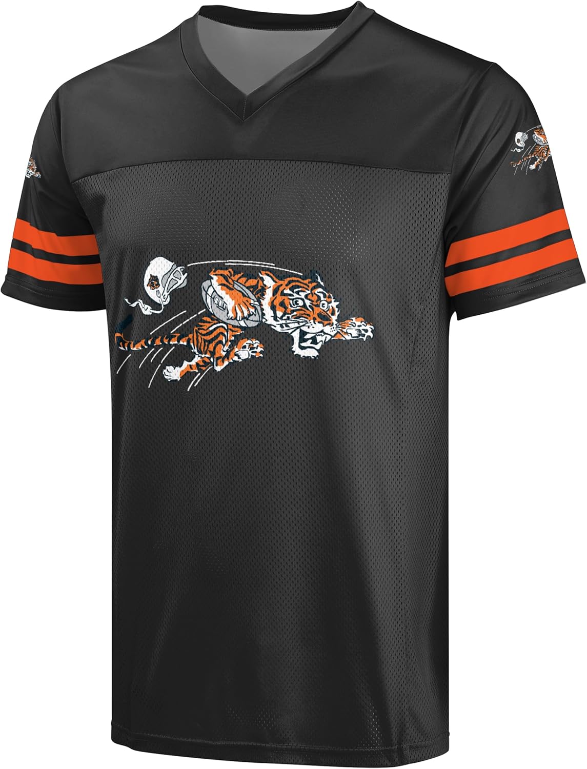 FOCO NFL Men's Officially Licensed Throwback Retro Primary Logo Game Day Football V-Neck Top