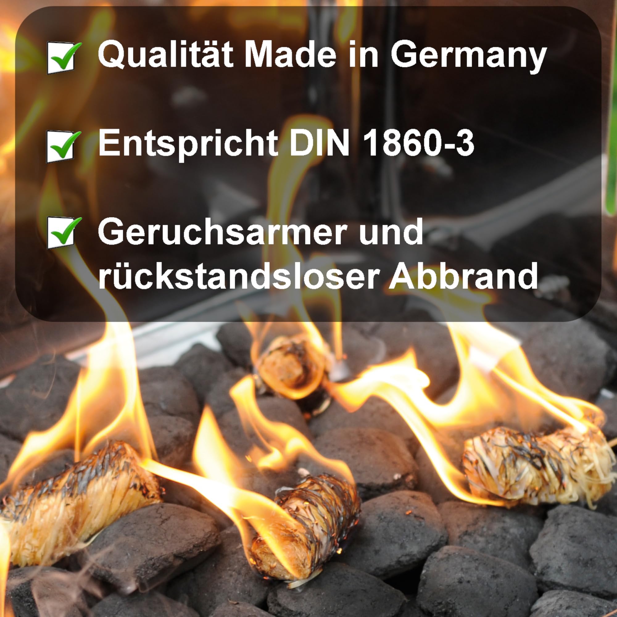 FLAMMBURO eco aanmaakwol (3 kg) ca. 240 stuks, ook als (5 kg 10 kg 15 kg), ecologische barbecueaansteker, openhaardaansteker, kachelaansteker, houtwol, aanmaakblokjes (3 kg