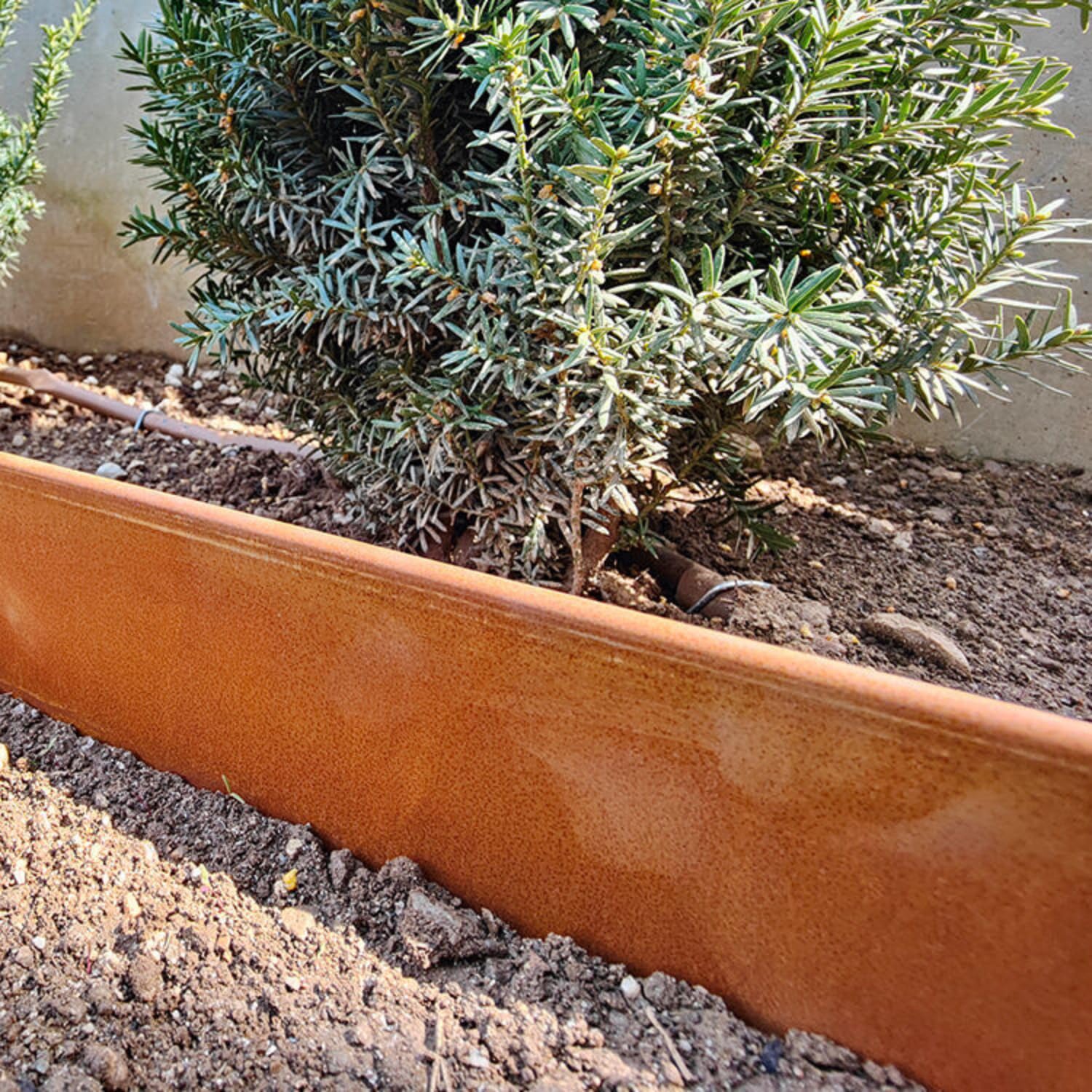 Worshow Cortenstahl Rasenkante 16,5cm - Flexible Beetumrandung Ohne Graben