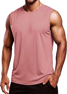 Men's Tank Top Sleeveless Workout Shirt UPF 80+ Sun Protection
