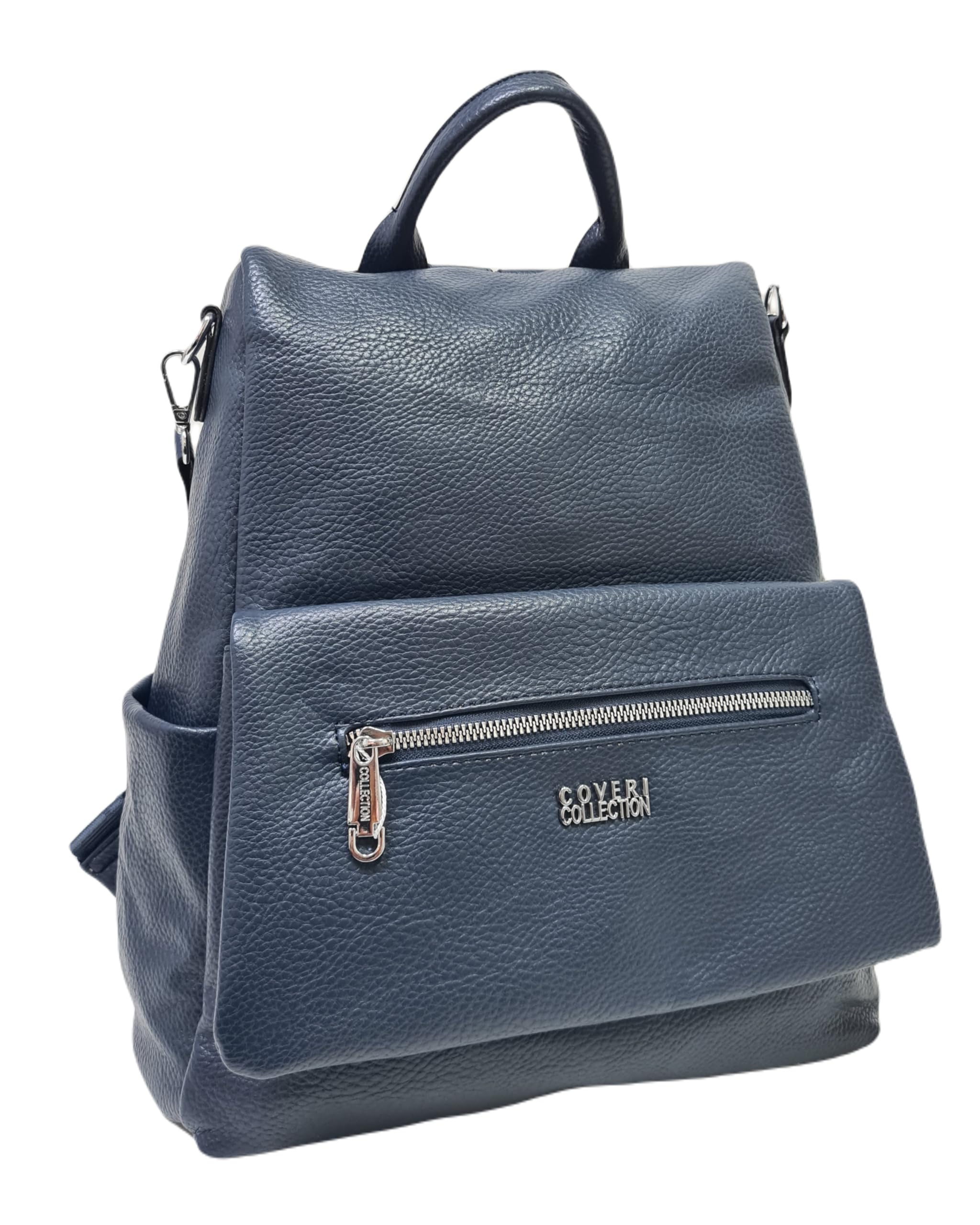 Coveri Collection Zaino Donna in Pelle Sintetica, Chiusura con Zip, Tasche Multiple, Spallacci Regolabili, Apertura sul Retro Art.8021-1 Dimensioni: 33x31x13 cm