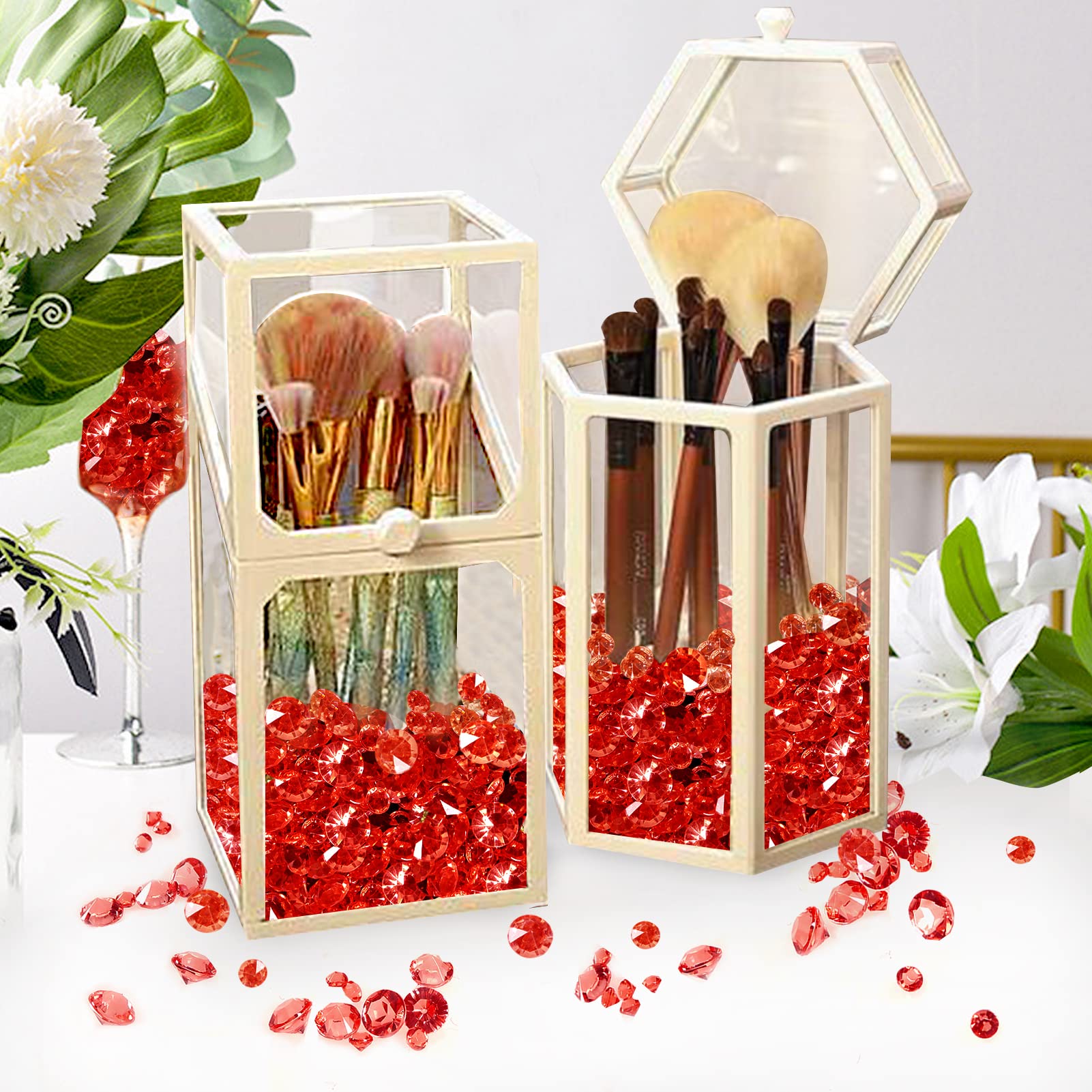 Cristalli Decorativi Acrilici 3 Mm - 5000 Pezzi Rossi Per Vasi, Matrimoni E Feste - Foto 4