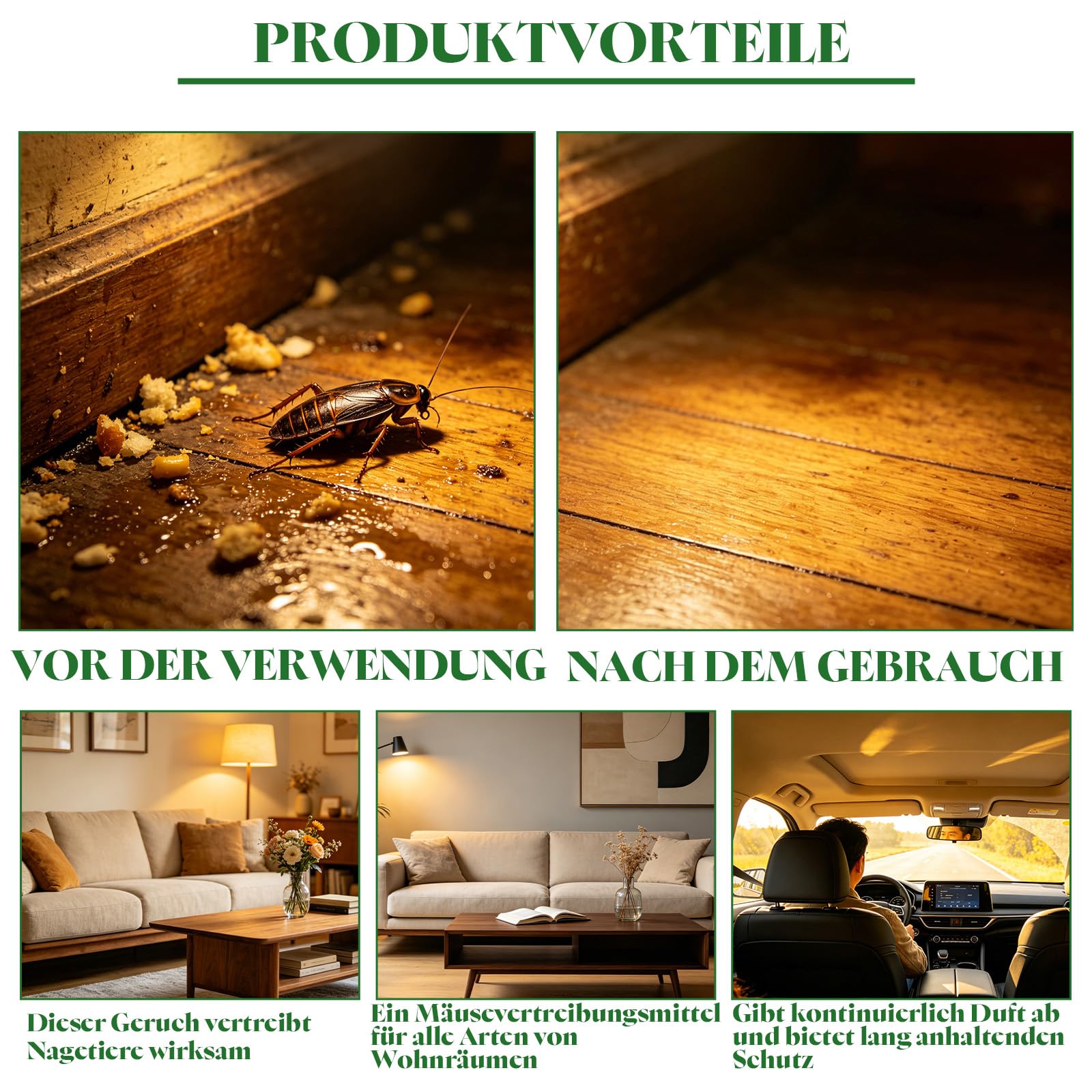 Rattengift Extra Stark für Mäuse,Würmer, Ameisen, Kakerlaken,Spinnen,12 Stück Mäusegift Extra Stark Giftköder Ratten Mäuse Portionsköder für Innen,Außen,Garten,Küche,Schrank,Garage (2Box-24Stück)