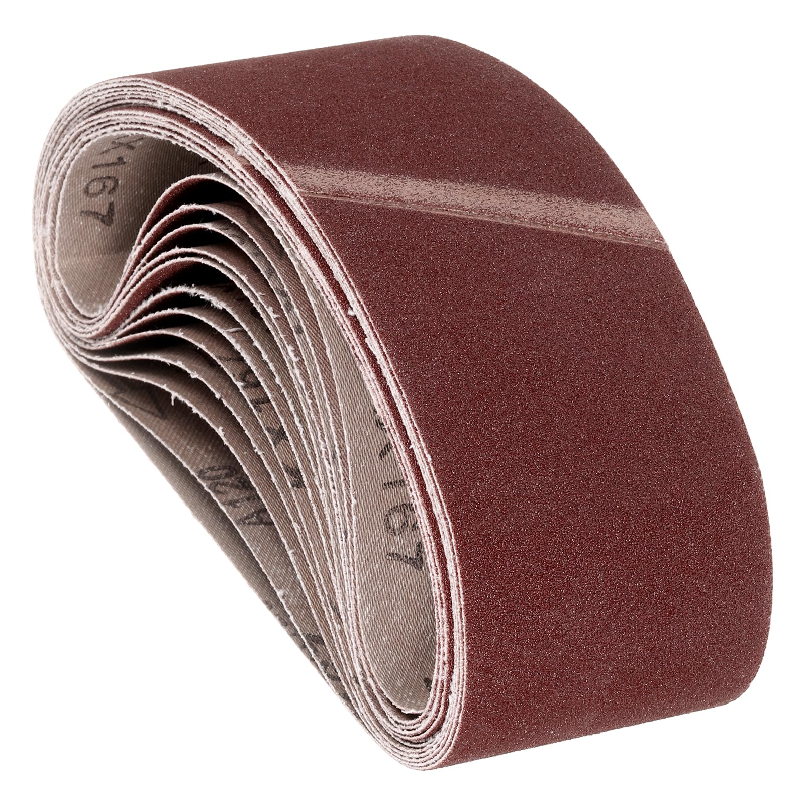 Kozelo 15 Pack Sanding Belts 89mm x 394mm 120 Grit Aluminum Oxide Abrasive Belt Sander Paper for Belt Sander Metal Grinding Wood Working Weld Rust Removal