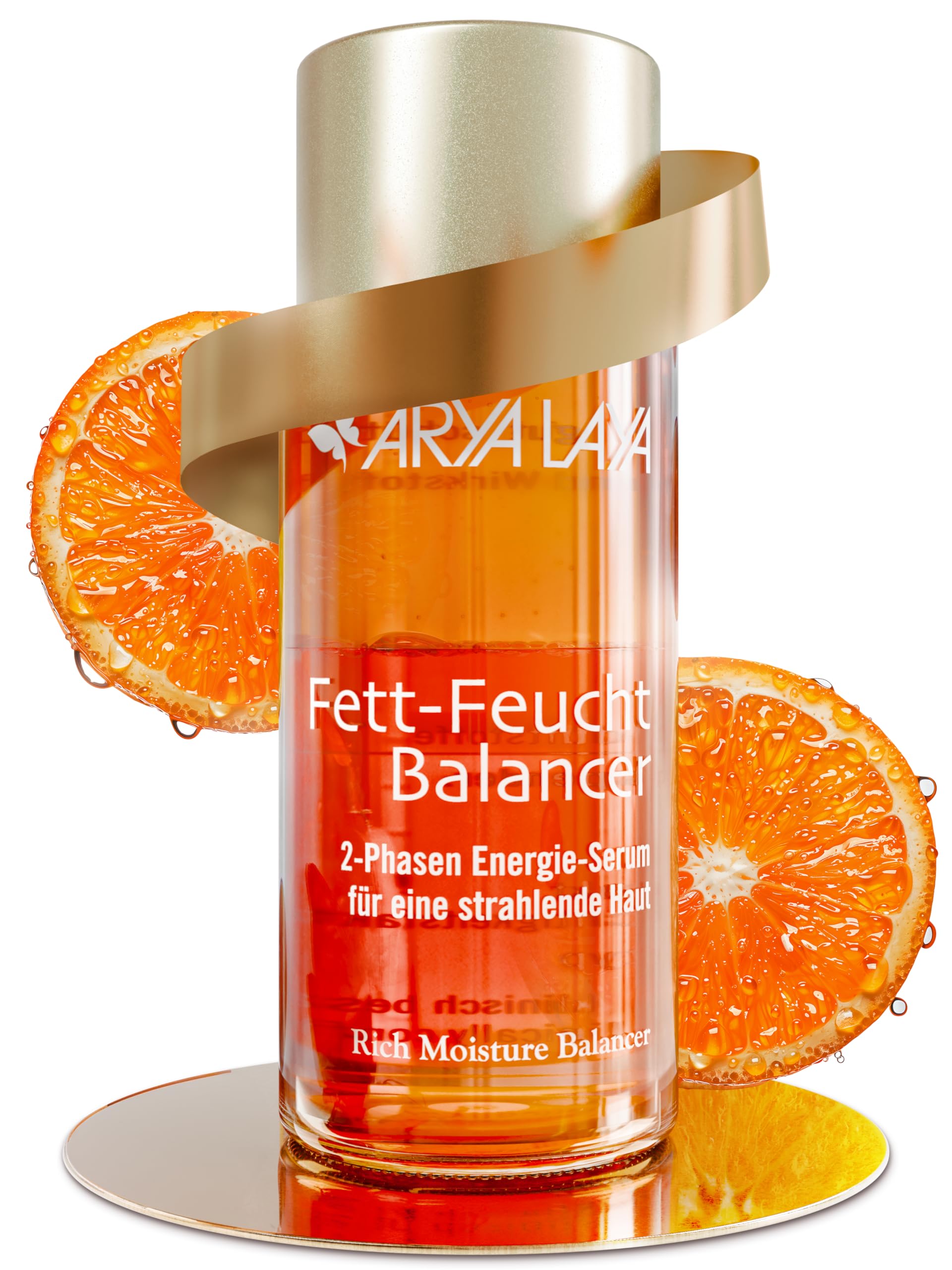 ARYA LAYA Fett-Feucht Balancer Klassik: 2-Phasen Energie-Serum für strahlenden Teint, für alle Hauttypen – insbes. trockene, normale & fettarme Haut, nährt, belebt & mindert erste Fältchen, 50 ml