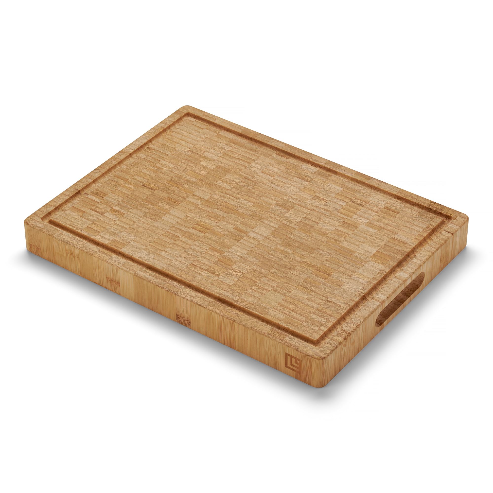 LARHN Tagliere Legno Cucina Spesso - Bambù, 40x30x4 cm