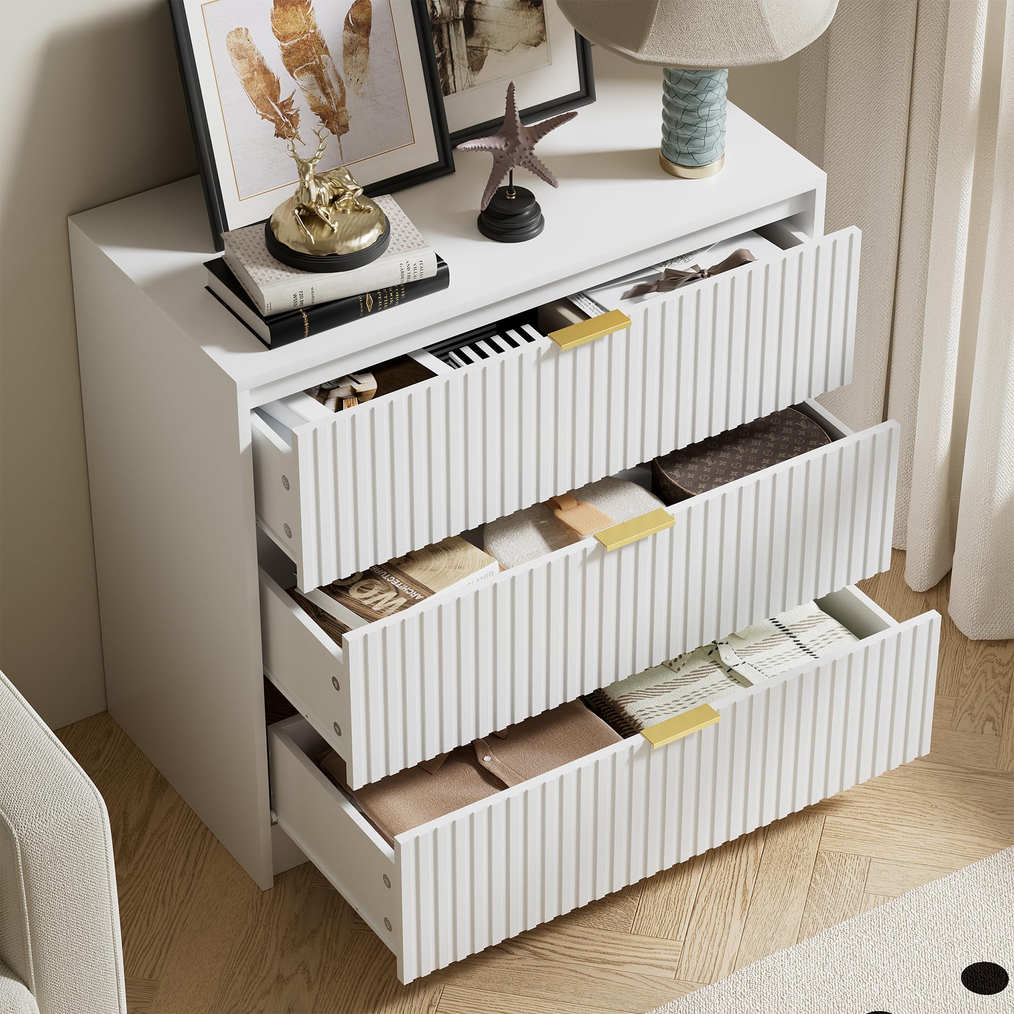 white and gold dresser and nightstand set Furniway Bedroom 3 Pieces, Nightstands Sets of 2, 9 Drawer Dresser with Handles for Bedroom : Home & Kitchen Size:9.5 E Serene Hill Champagne Mermaid resistant surface that is sexy christmas dress
