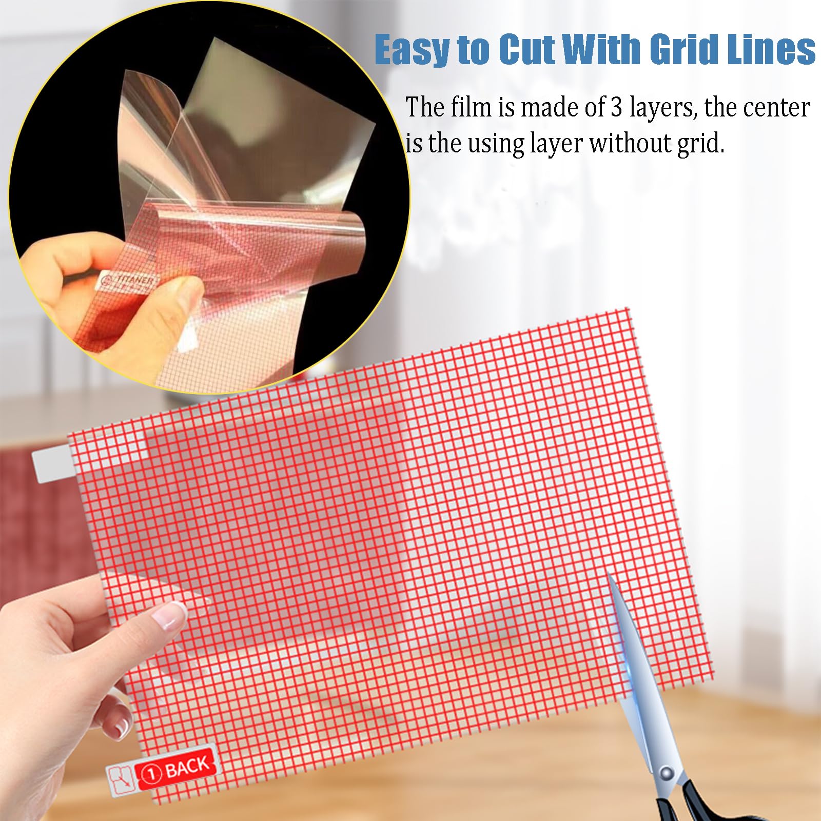 Pellicola Protettiva Taglio universale A4 HD 300 x 202mm [2 Pezzi] Flessibile Anti-Impronta
