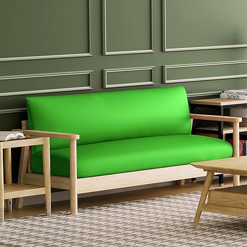 Miniatura 8 de MoNiBloom Funda para futón de tamaño matrimonial, funda elástica sin brazos, funda para sofá sin brazos, protector de muebles, fundas de cojín