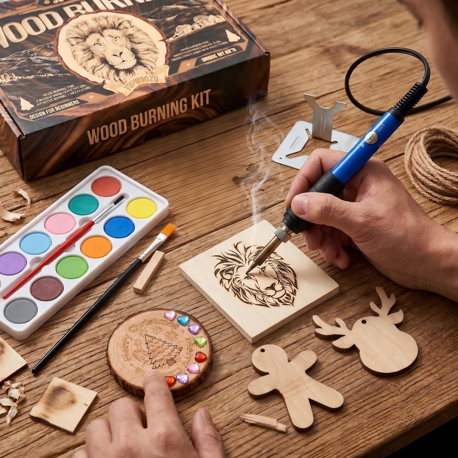 Wood Burning Tool Kit - Beginner Pyrography Gifts -3 Wood Burning Tool Kit - Beginner Pyrography Gifts -3