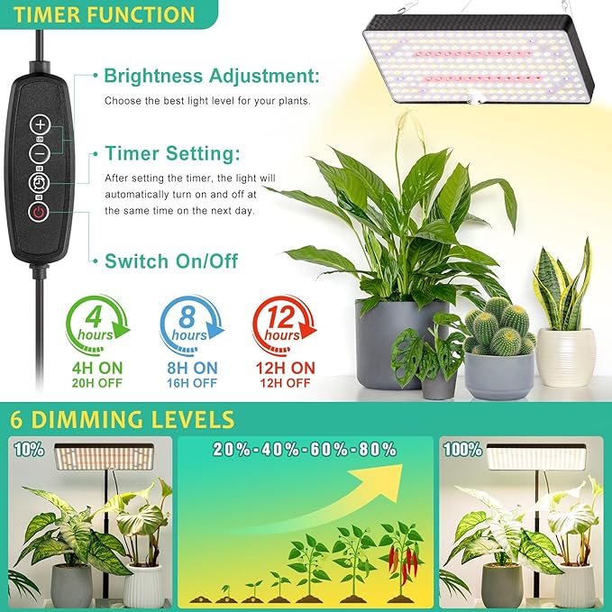 Lámpara de Cultivo LBW, Luz de Espectro Completo para Plantas de Interior miniatura 4