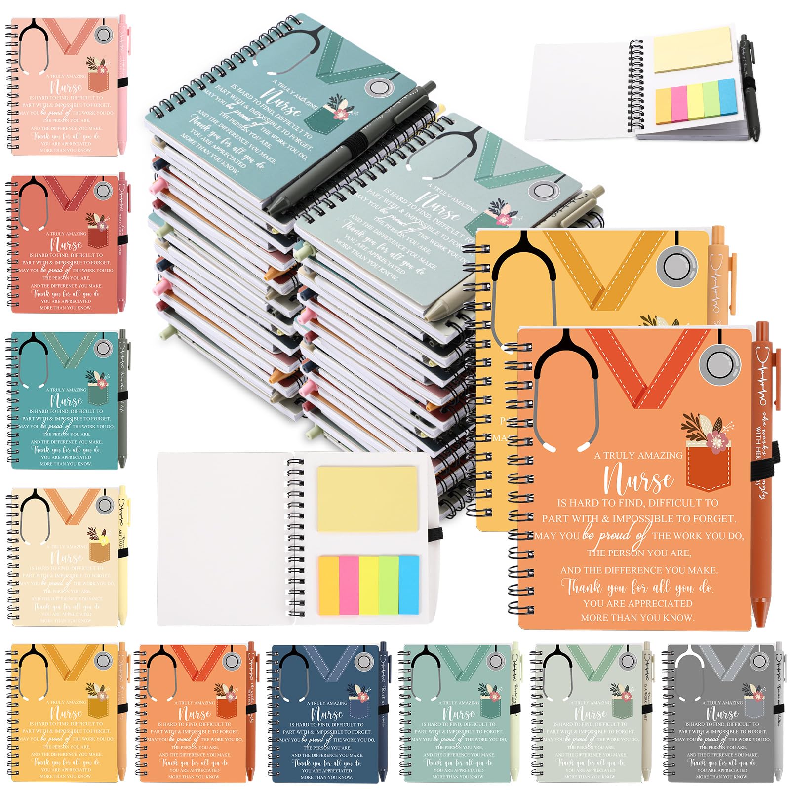 Carnet à spirale 2025 pour ne plus perdre vos stylos et vos notes de bureau - 8