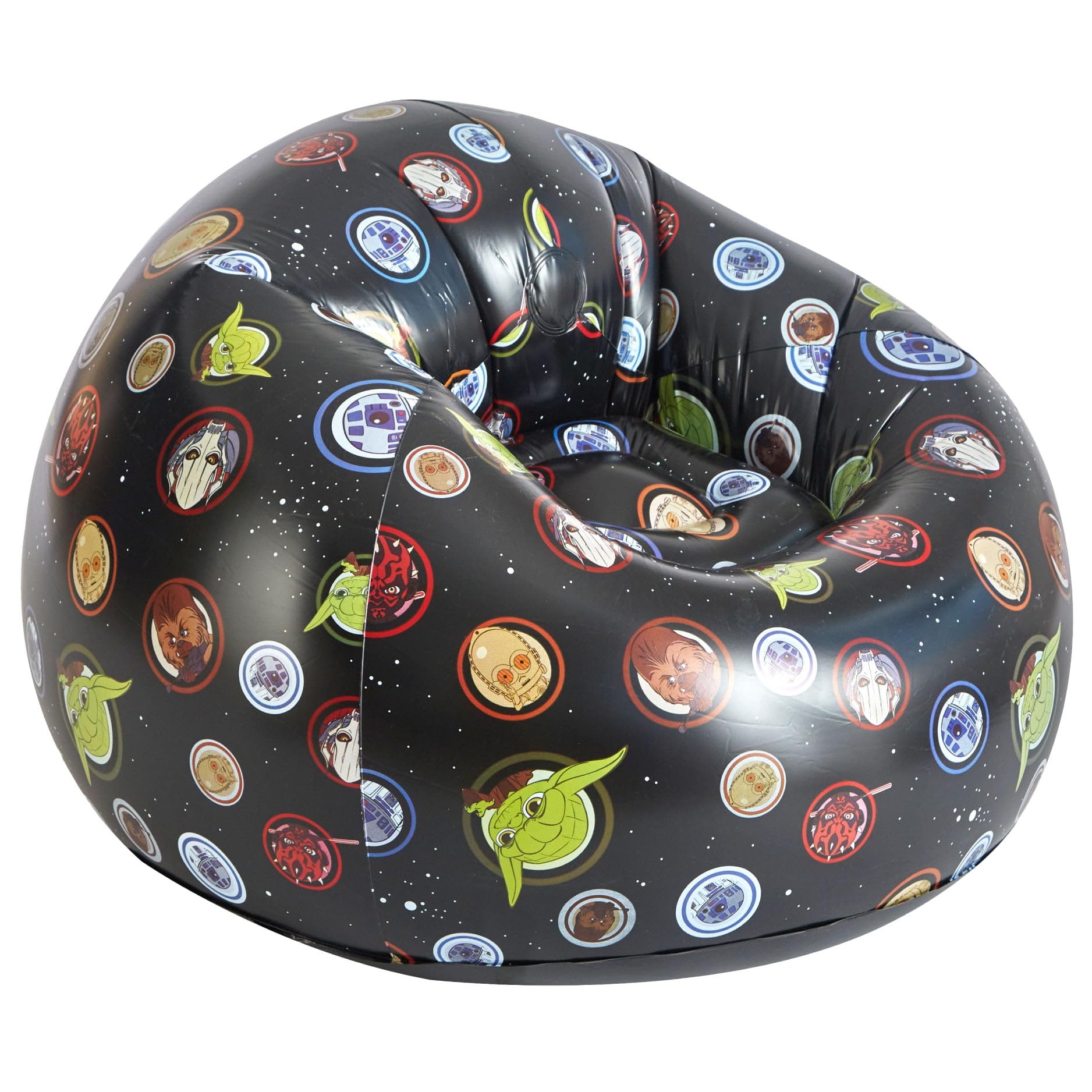 Disney Star Wars Portable Inflatable Gaming Chair,Kids Fun Comfy Lounge Seat, Ideal for Playrooms and Room Décor